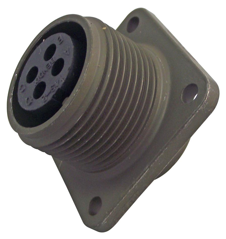 Amphenol Industrial Ms3102E14S-2S. Circular Connector, Receptacle, Size 14S, 4 Position, Box