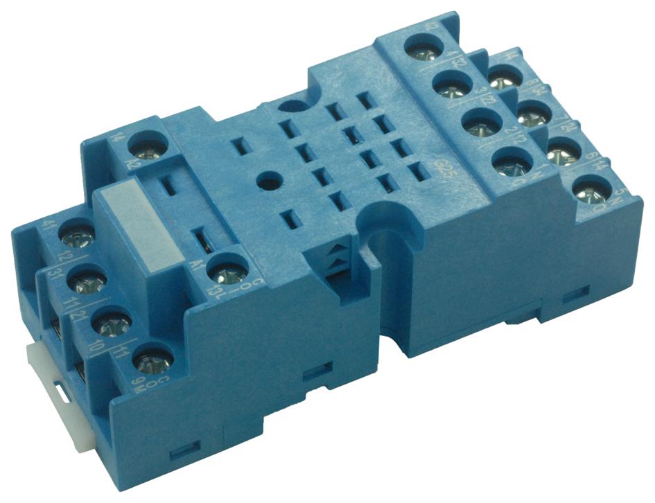 Finder Relays Relays 94.74 Relay Socket, 250V, 10A, Din Rail