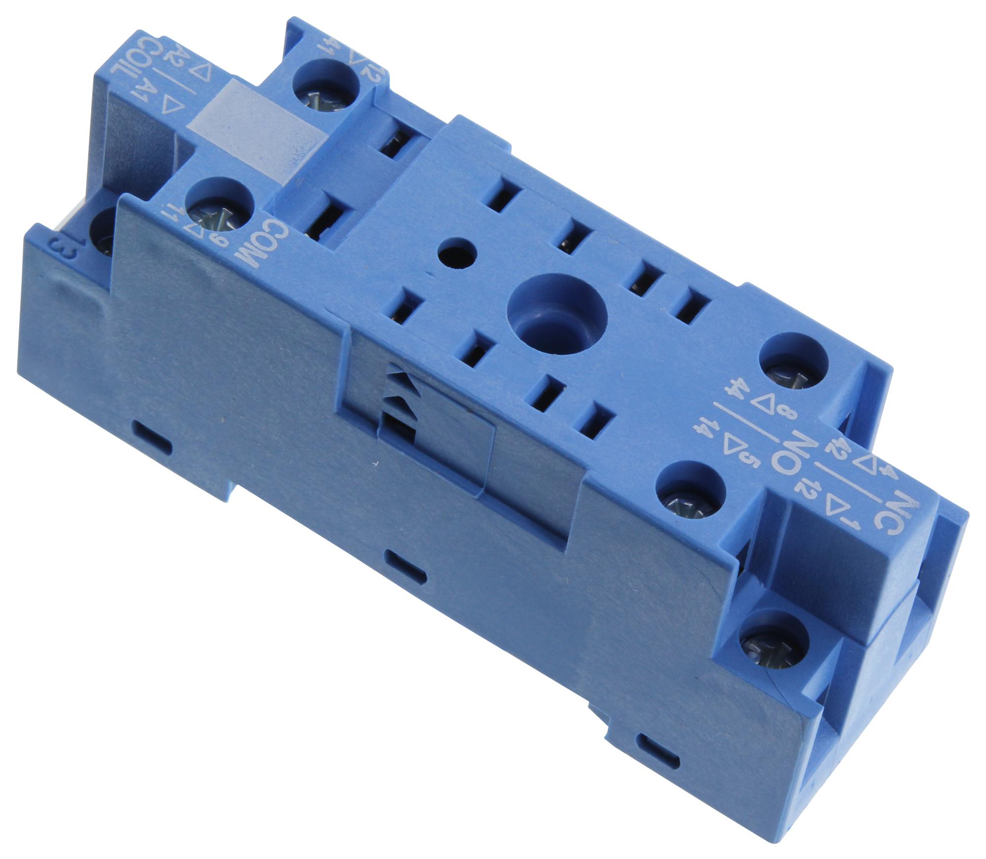 Finder Relays Relays 94.82 Relay Socket, 250V, 10A, Din Rail