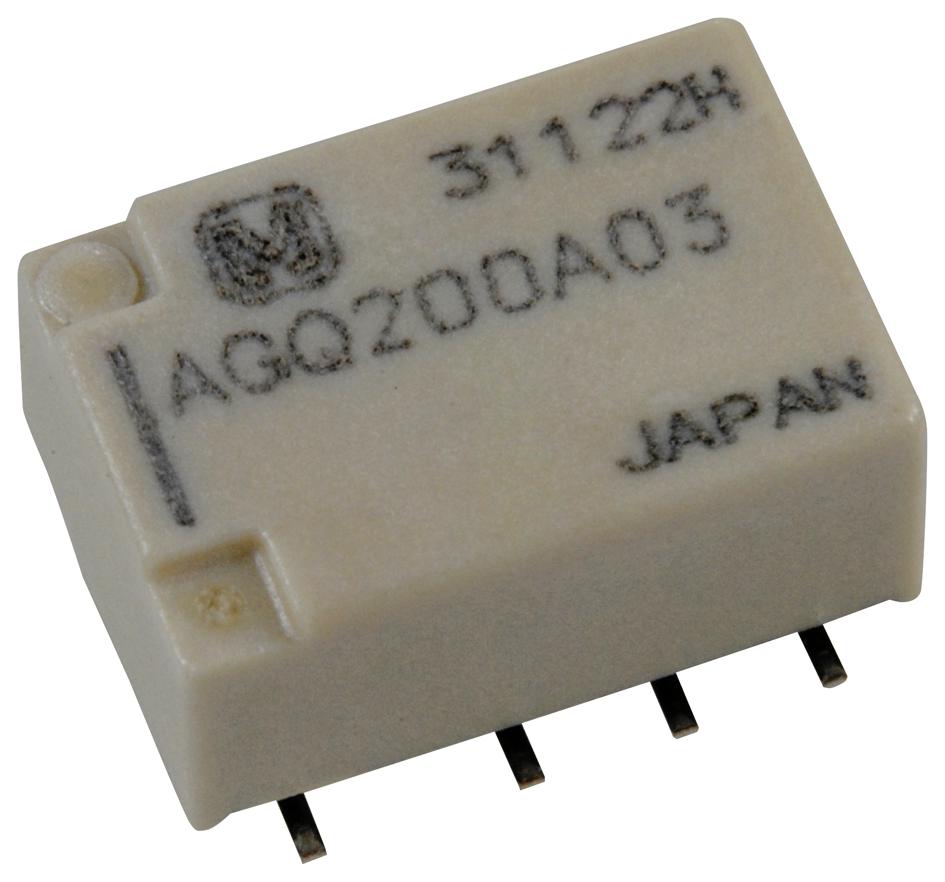 Panasonic Agq20Ta12X. Relay, Signal, Dpdt, 2A, 125Vac, Smd