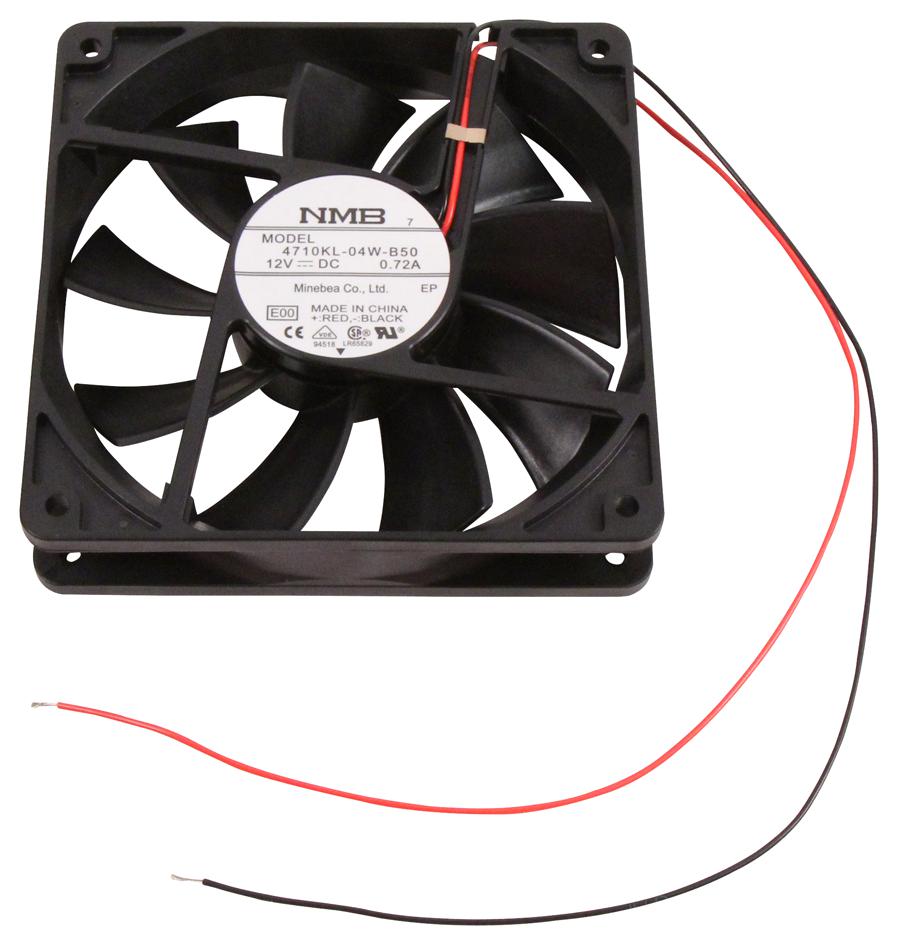 Nmb Technologies 4710Kl-04W-B59-E00 Axial Fan, 119mm, 12V, 114.7Cfm, 41.5Db