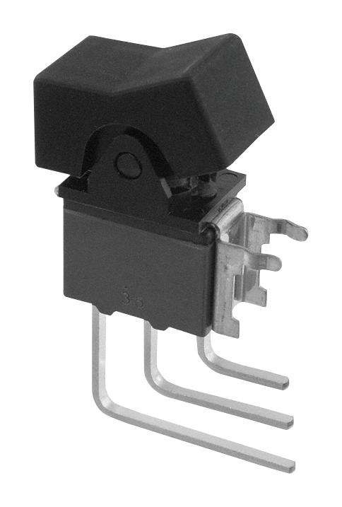 NKK Switches M2T12Txw41-Da Rocker Switch, Spdt, 6A, 125Vac, Blk, Th