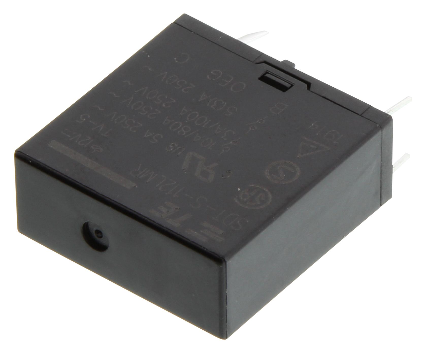 Amp Connectors / Te Connectivity Sdt-S-112Lmr,601 Power Relay, Spst-No, 12Vdc, 10A, Tht