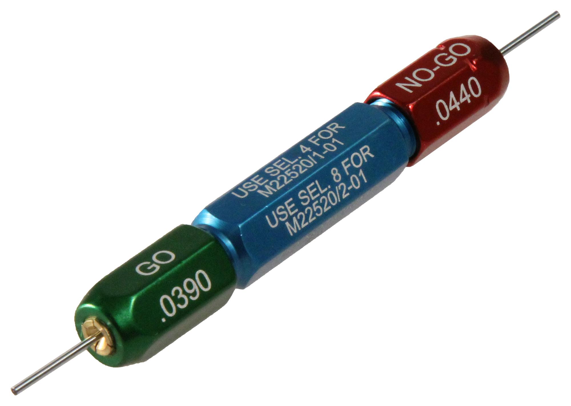 Daniels M22520/3-01. Gauge, Go/no-Go, Green/red