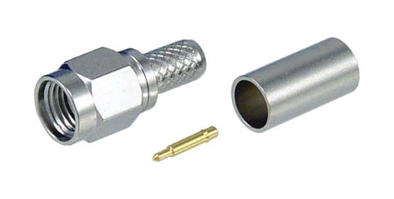 L-Com Asm-1708 Rf Coax Connector, Sma Plug, 50 Ohm