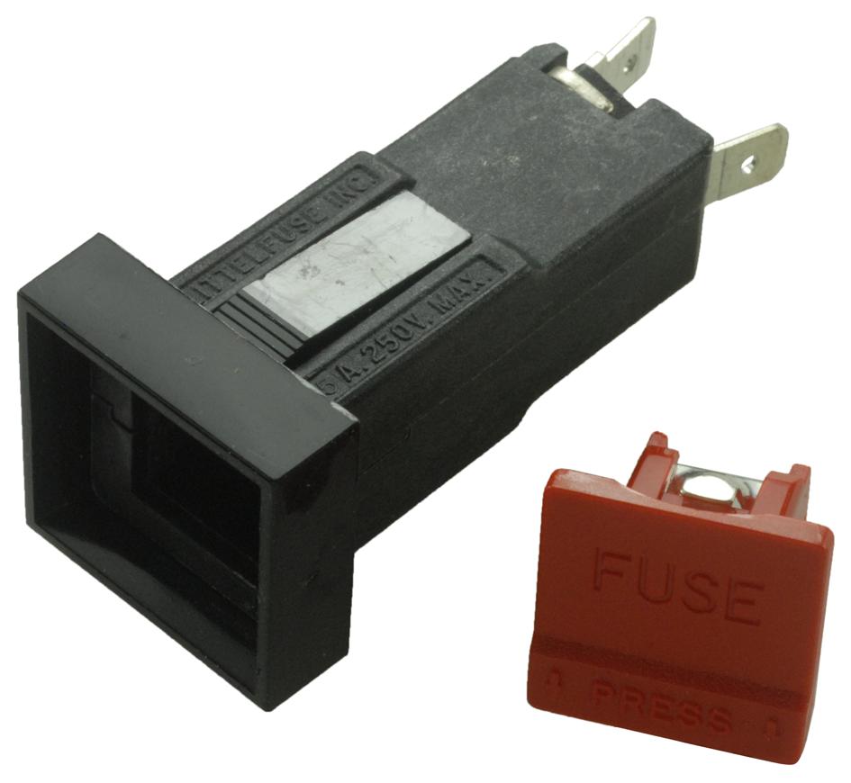 Littelfuse 03480671Z Fuse Holder, 6.3 X 32mm, Snap Mount