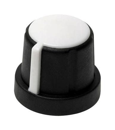 Davies Molding 1231-L Control Knob, Tpe, Round Shaft, 20mm