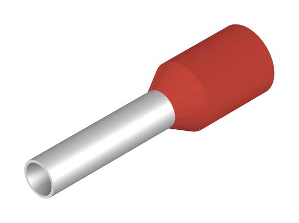 Weidmuller 9005840000 Terminal, Wire Ferrule, 16Awg, Red