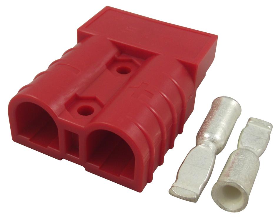 Amp Connectors / Te Connectivity 647893-3. Connector Kit, Red Housing, 2 Position, 10-12 Awg Contact