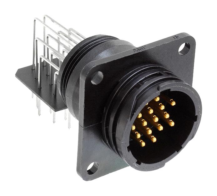 Amp Connectors / Te Connectivity 1-796502-1 Circular Conn, R/a Rcpt, 19Pos, Tht