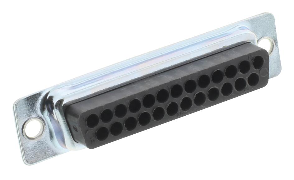 Cinch Connectivity Solutions Dbuh-25S D-Sub Connector, Rcpt, 25Pos, Crimp