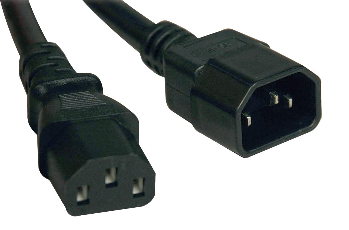 Eaton Tripp Lite P004-008 Power Cord, Iec C14/iec C13, 8Ft, 10A