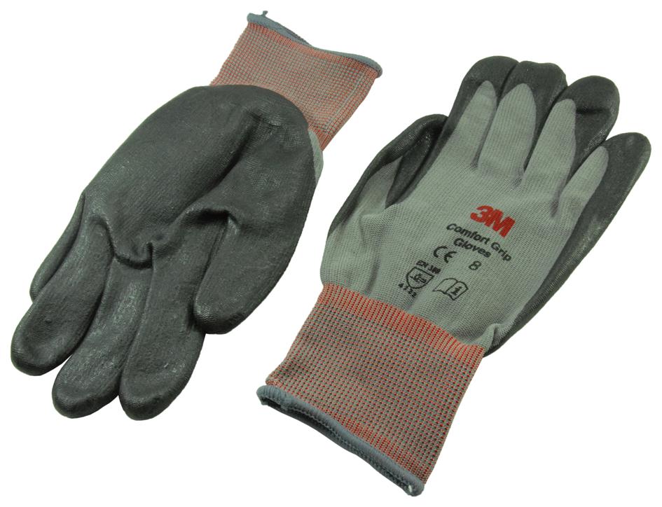 3M Cgm-Gu Glove, Knit Wrist, M, Grey, Nylon