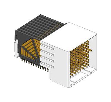 Amphenol Communications Solutions 10123421-101Lf Backplane Connector, R/a Rcpt, 120P/press Fit