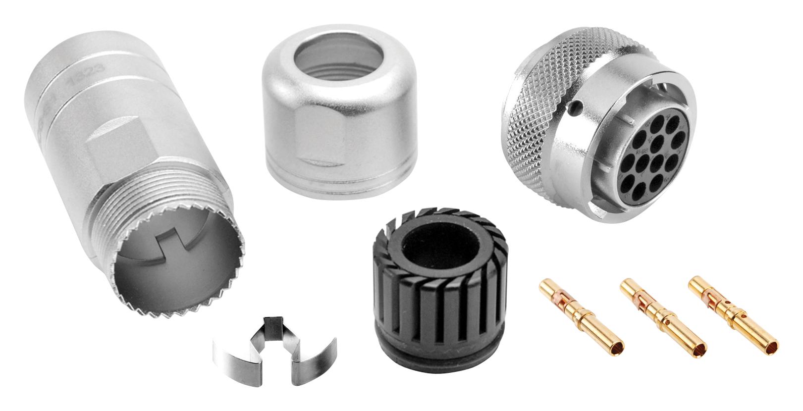 Amphenol Sine/tuchel Rt06147Snh-K Circular Connector, Plug, 7Pos, Crimp