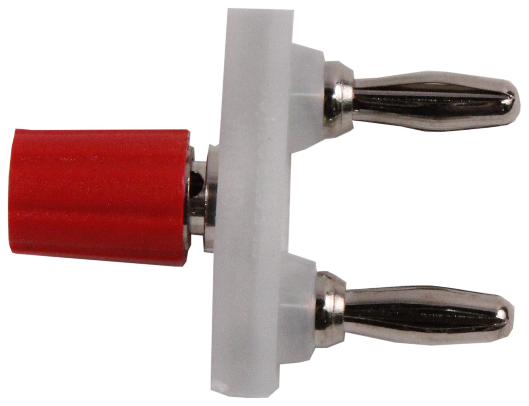 Pomona 5165-2 Double Banana Plug W/ Binding Post, Red