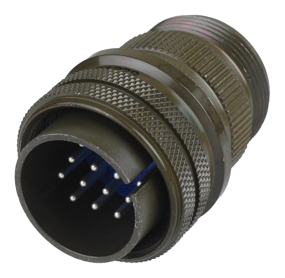 Amphenol Industrial 97-3106A24-9P. Circular Connector, Plug, 2Pos, 24-9