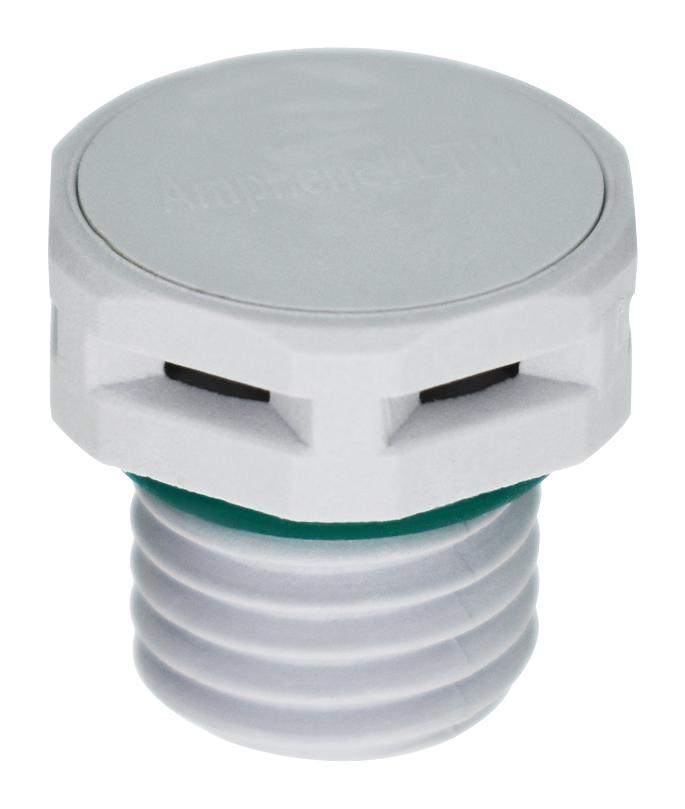 Amphenol LTW Vent-Ps1Ygy-O8002. Vent, M12 Sensor Connector, Grey