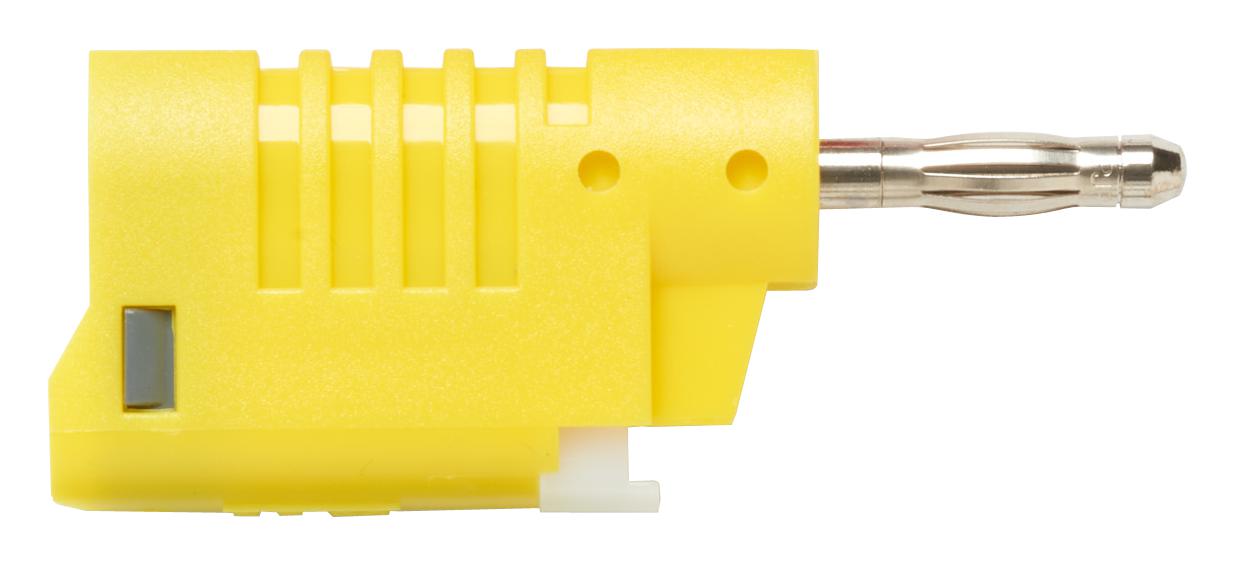 Pomona 73092-4 4mm Banana Plug, Stacking, 36A, Yellow