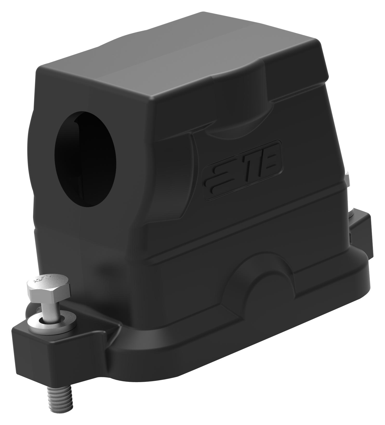 Amp Connectors / Te Connectivity T1912100125-009 Hood, 90 Deg, Screw, Black