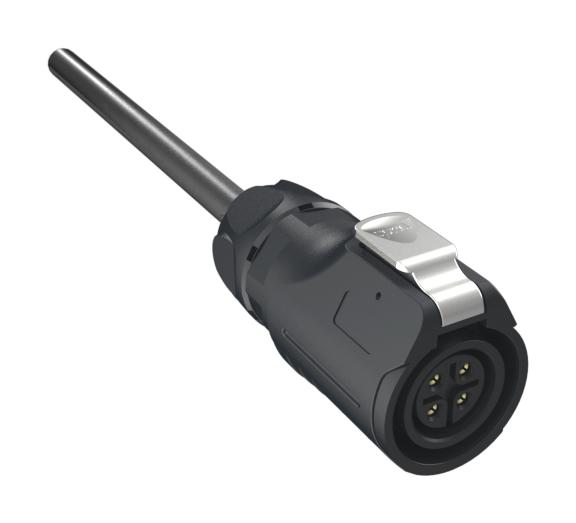 Amphenol Communications Solutions Mrdbn04Capacitora00 Cable Assy, 4P Cir Plug-Free End, 1M