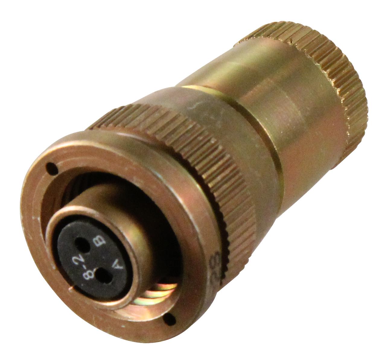 Amphenol Industrial Pc06E8-2S. Circular Connector, Plug, Size 8, 2 Posi