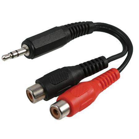 Multicomp Pro Psg00208 Cable, 3.5mm Stereo Plug-2 Rca Jack, 4