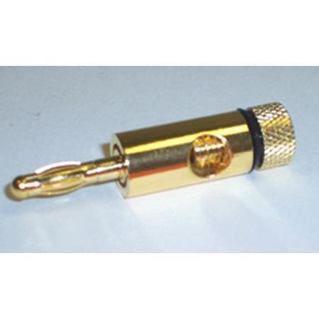 Multicomp Pro Psg01681 4mm Banana Plug Gold, Black