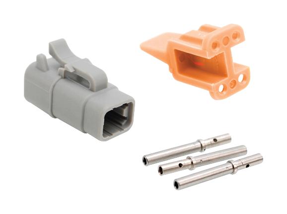 Amphenol Sine/tuchel Atm06-4S-Kit01 Automotive Connector, Plug, 4Pos, 7.5A