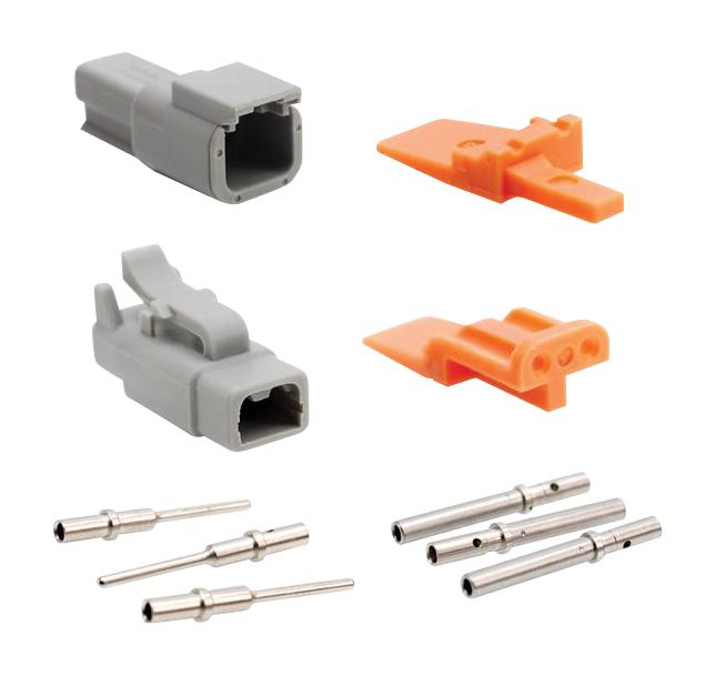 Amphenol Sine/tuchel Atm2Ps-Ckit Kit, Plug & Rcpt Connector/wedgelock/contact