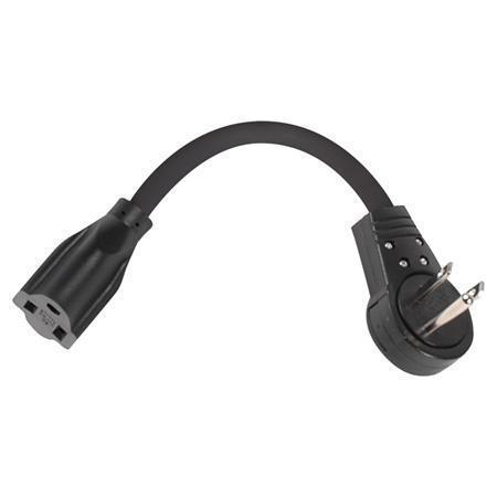 Stellar Labs P-A000146N 6 Extension Cord With Flat Rotating Plug - Black