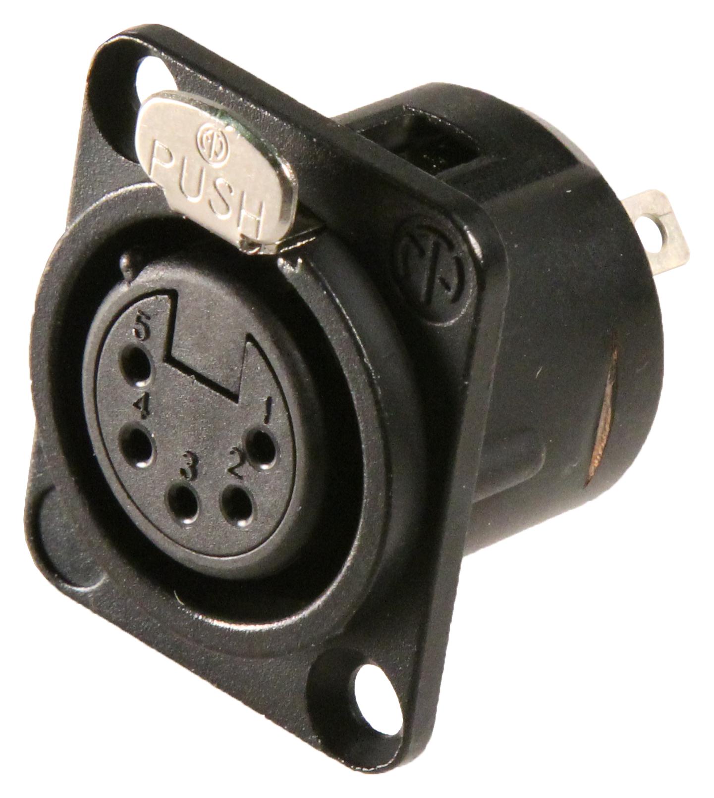 Neutrik Nc5Fd-L-Bag-1 Connector, Xlr Audio, Rcpt, 5Pos