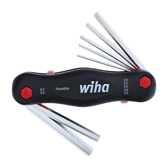 Wiha 35195 Hex Key Set, Fold-Out, 7Pc