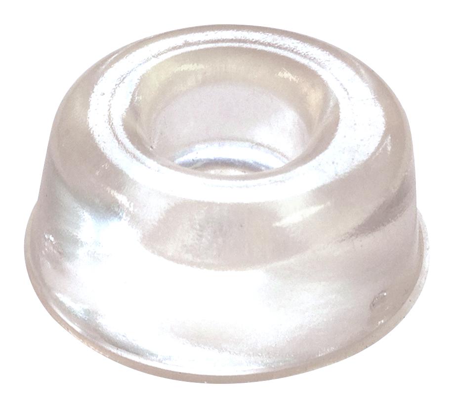 Essentra Components Rbs-17 Feet, Round, Pu, 10.1mm, Clear