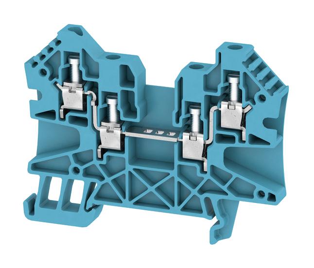 Weidmuller 1114720000 Din Rail Terminal Block, 4Pos, 10Awg