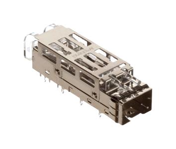 Amphenol Communications Solutions Ue76A205000T. Pluggable I/o Connector, Sfp+, R/a, 20Pos