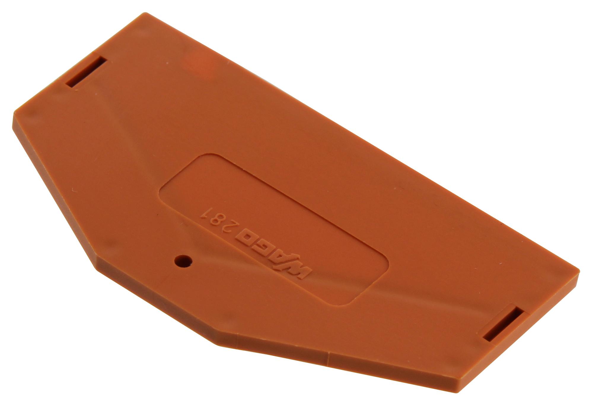 WAGO 281-313 End Plate, Rail Mounted Terminal Block