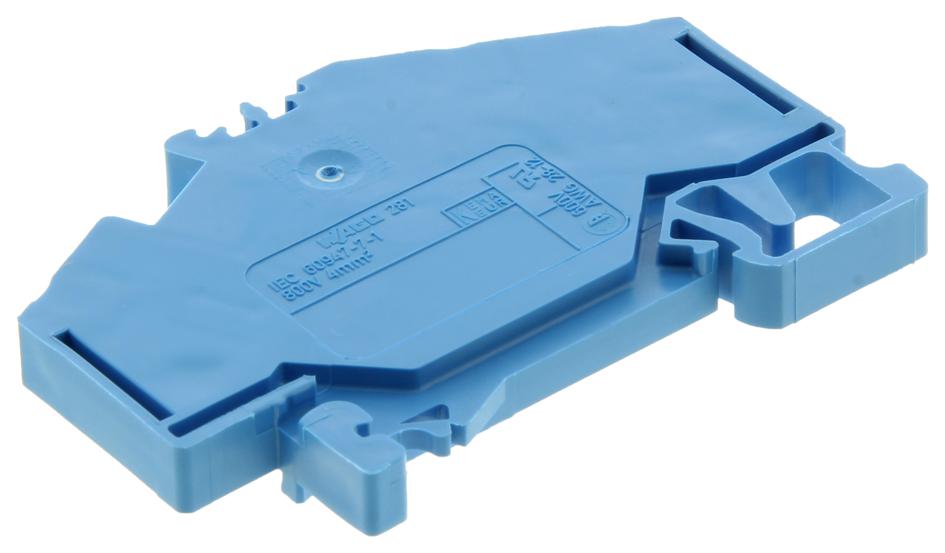 WAGO 281-651 Terminal Block, Standard, 3Way, 28-12Awg