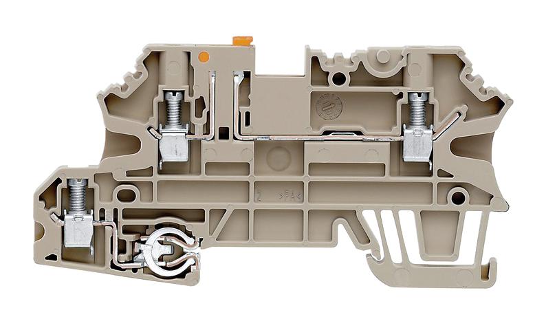 Weidmuller 1143030000 Din Rail Terminal Block, 3Pos, 12Awg