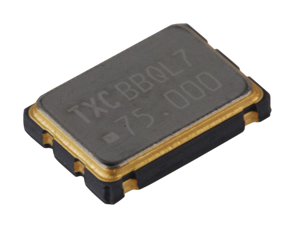 Txc 7W-75.000Mbc-T Oscillator, 75Mhz, 7 X 5mm, Cmos