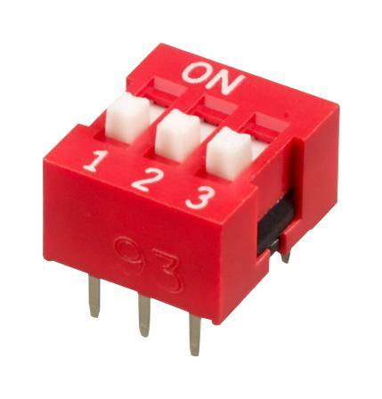 APEM Nds03V Dip Switch, 3Pos, Spst-No, Slide, Th