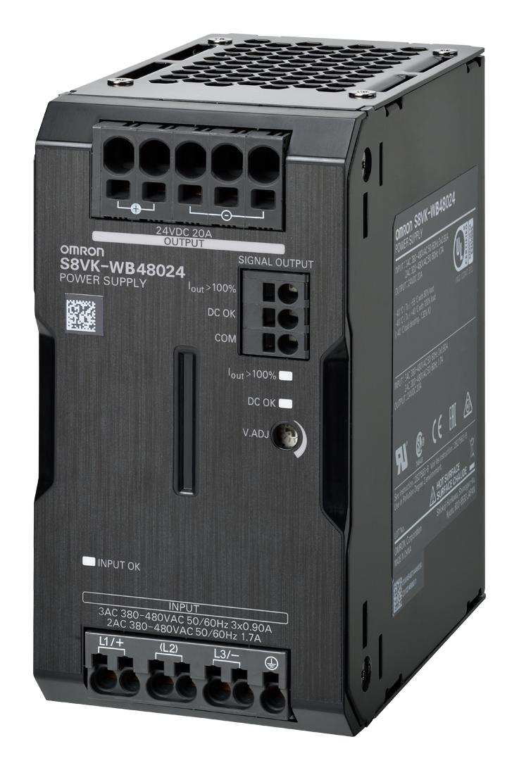 Omron Industrial Automation S8Vk-Wb48024. Power Supply, Ac-Dc, 24V, 20A