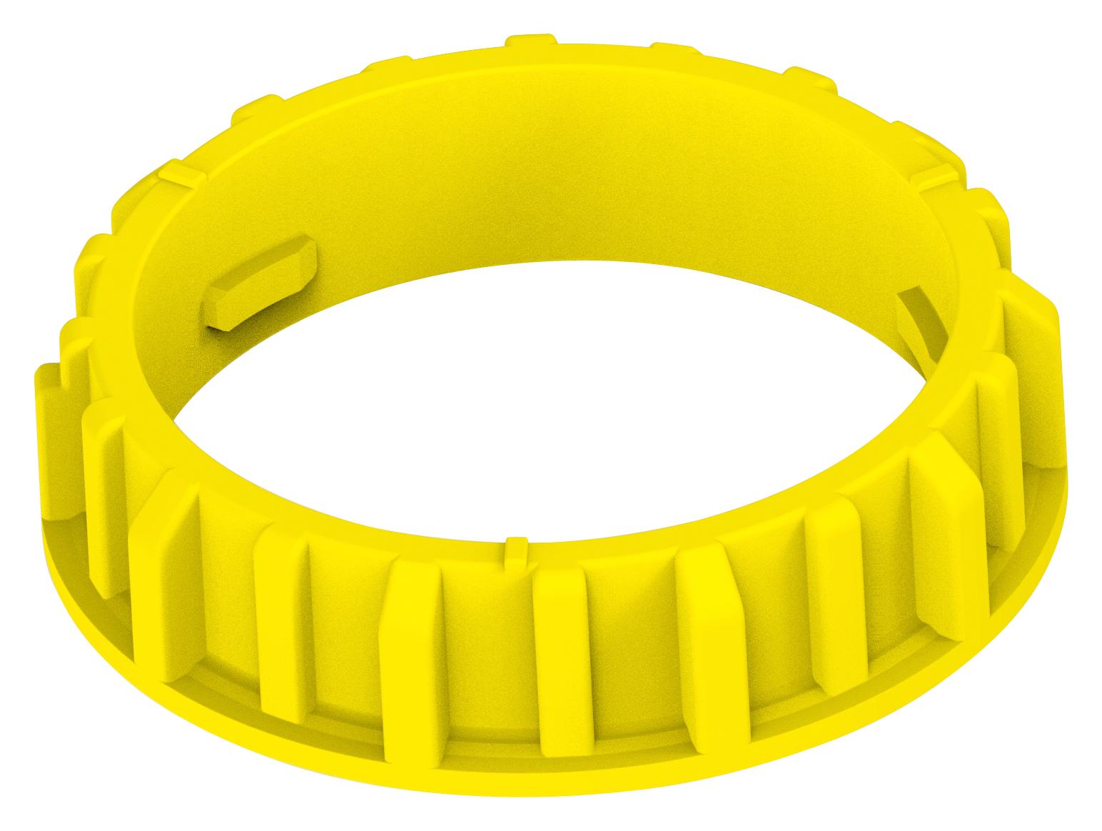 Te Connectivity 2350943-1 Fix Ring, Pbt Gf20, Yellow