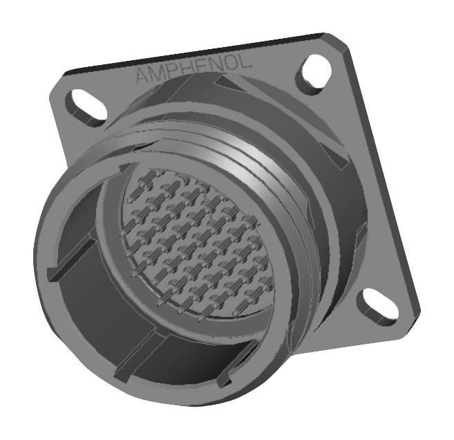 Amphenol Aerospace Tvps00Ds-17-35P Mil Spec Cir Connector, Rcpt, 17-35, Crimp