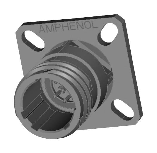 Amphenol Aerospace Tvps00Ds-9-35P Mil Spec Cir Connector, Rcpt, 9-35, Crimp