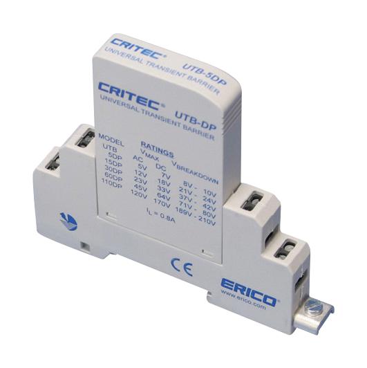 Nvent Erico Utb30Dp Surge Protector, 20Ka, Din Rail