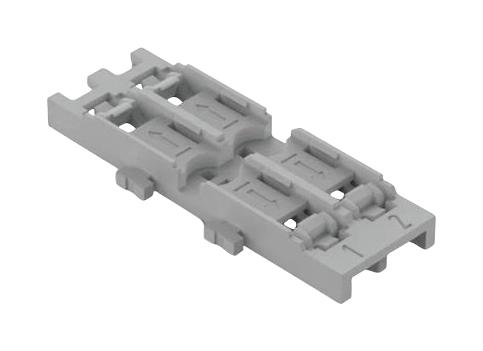 WAGO 221-2532 Mounting Carrier, 2Pos, Din35 Rail, Grey