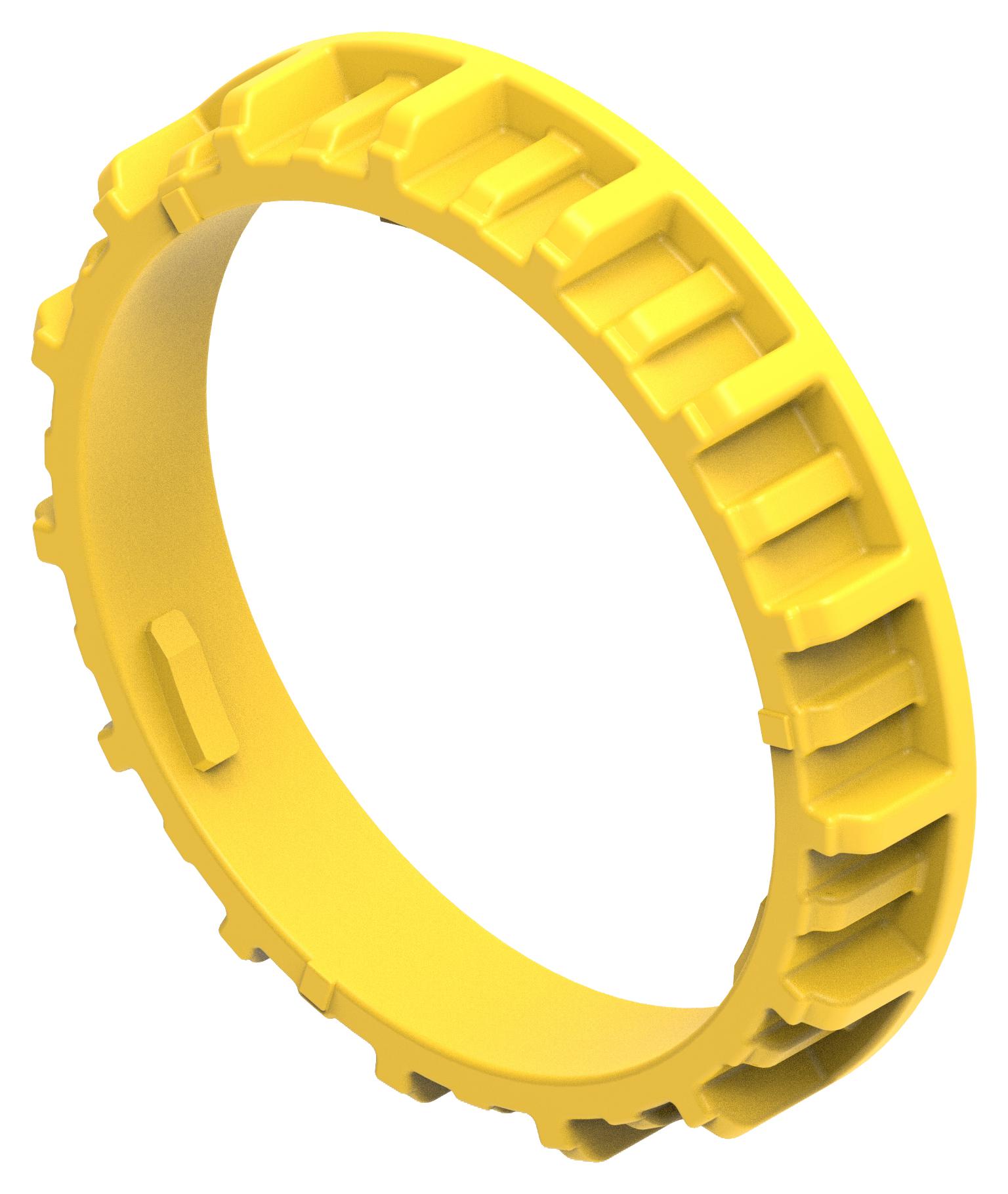 Amp Connectors / Te Connectivity 2366517-1 Fix Ring, 48Pos, Pbt+Gf30, Yellow