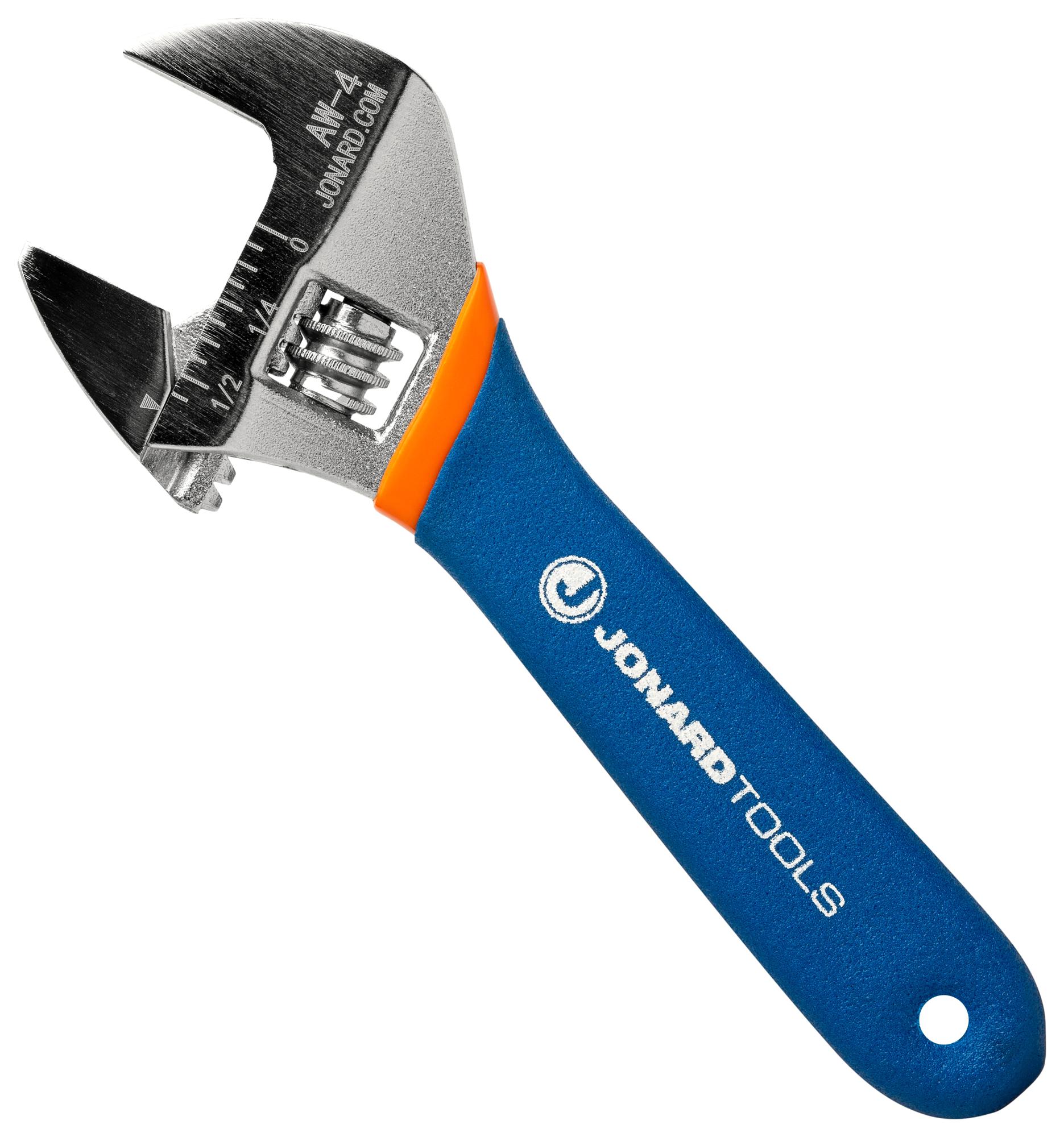 Jonard Tools Aw-4 Adjustable Wrench, 0.51 Jaw, 4 Length