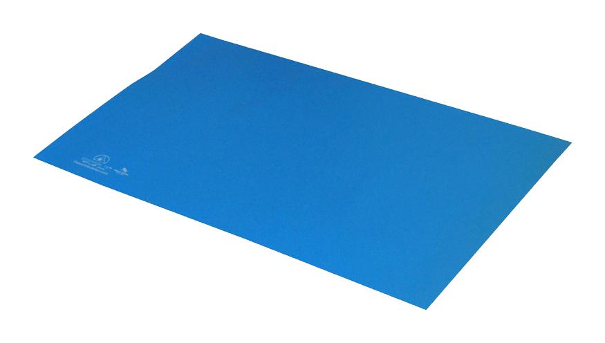 Desco 66444 Mat, Rubber, Blue, 36 X 24